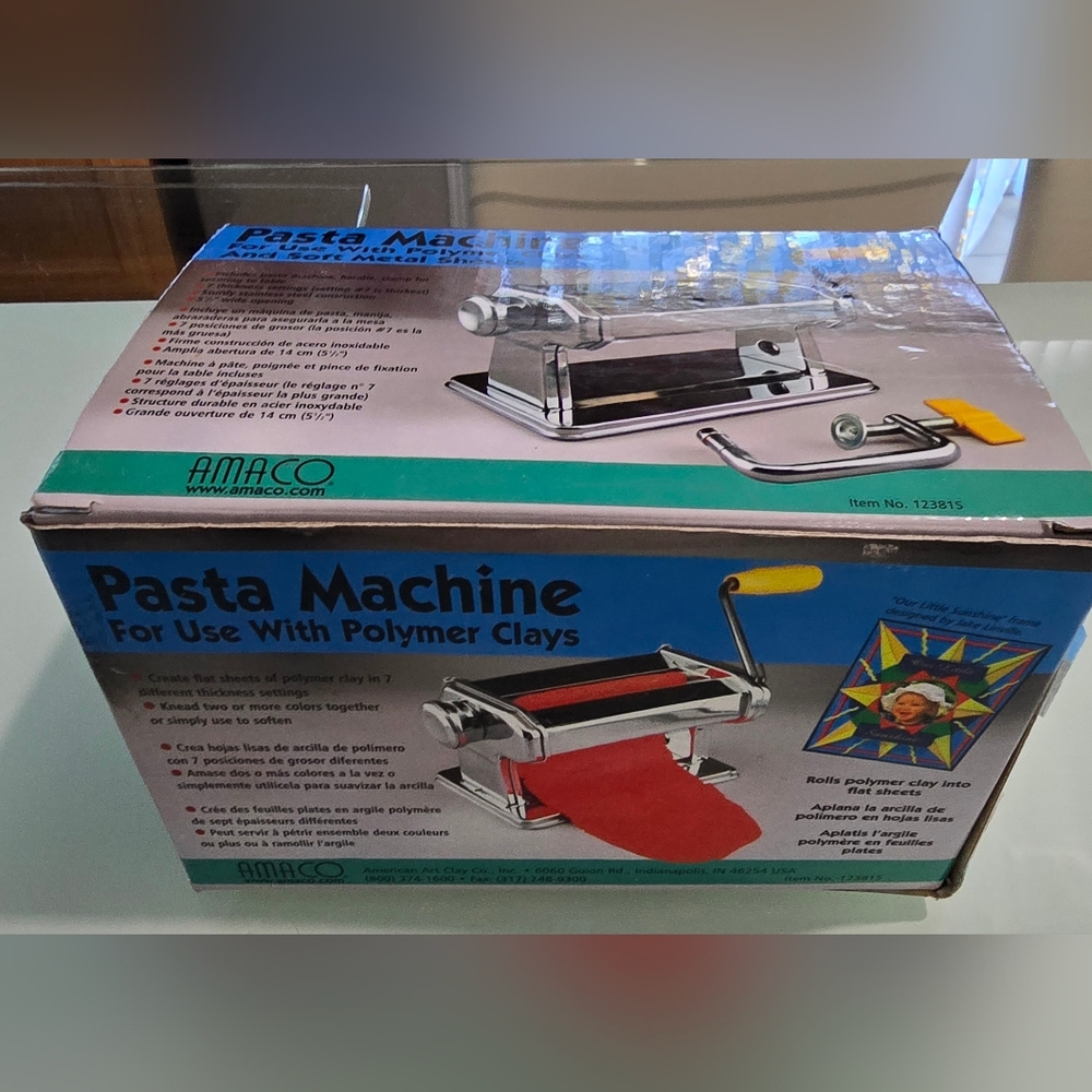 Amaco Pasta Machine For Use With Polymer Clays And Soft Metal Brand New